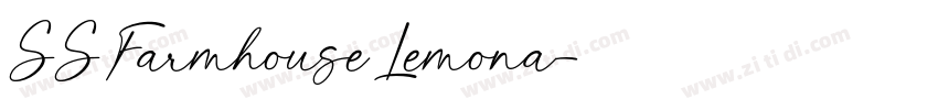 SS Farmhouse Lemona字体转换